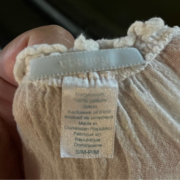 Revolve Eberjay White Sheer Off Shoulder Swim Cover Up Dress small medium - Picture 6 of 6